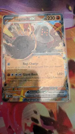 SV10: Destined Rivals #101/182 Regirock ex HOLO Double Rare Pokemon TCG DRI - Image 1
