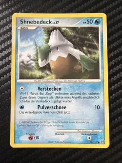 Pokemon TCG Snover 74/100 Stormfront Set Rarity Common Shnebedeck Lv 17 - Image 1