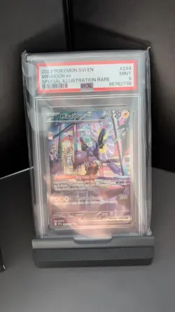 1/2 POKEMON SVI EN-SCARLET & VIOLET SPECIAL ILLUSTRATION RARE MIRAIDON EX PSA 9 - Image 1