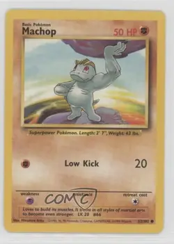 Machop Pokemon Base Set #52 1999 - Image 1