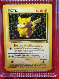 Pikachu 1999 Black Star Promos 1 Pokemon League CGC 8 MINT/NM TCG Vintage - Image 2