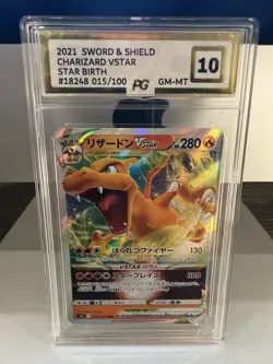 2022 Pokemon Charizard VSTAR (JP) - Star Birth - 015/100 - PG 10 GEM MINT - Image 1