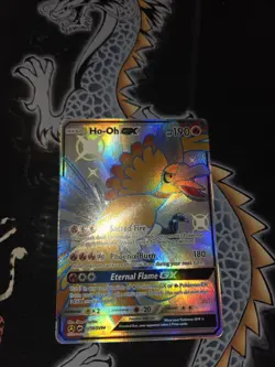 Pokemon Ho-Oh GX SV50/SV94 Hidden Fates EN NM Shiny Full Art - Image 1