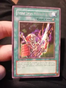 Yugioh Fusion Sword Murasame Blade LOD-079 Rare 1st Ed NM - Image 1