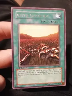 Yugioh After Genocide LOD-086 Rare 1st Ed NM Battle - Image 1