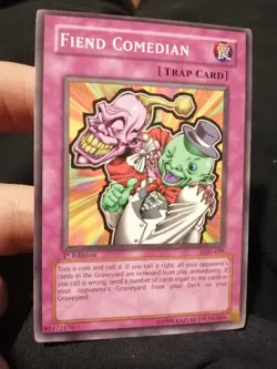 Yugioh Fiend Comedian LOD-098 Common 1st Ed NM - Image 1