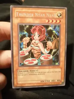 Yugioh Thunder Nyan Nyan LOD-EN059 Rare NM - Image 1
