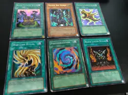 YuGiOh Vintage/Old School Bundle X6 Cards HP/DMG Holos (See Description) - Image 2