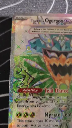 Pokemon TCG Card Teal Mask Ogerpon EX 190/167 Twilight Masquerade Full Art - NM - Image 2