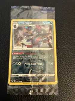 Pokemon Hydreigon 110/189 Reverse Foil Promo Card Thank You Stamp Sealed - Image 3