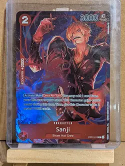 One Piece Card Game: Sanji Black Leg Card Rare HQ Proxy Custom Cards OP01-013 - Image 1