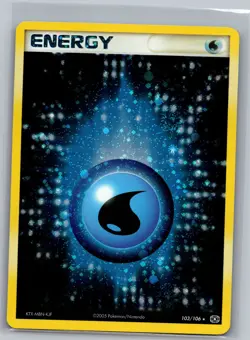 Water Energy 103/106 Holo Emerald - Pokemon Card - NM - Image 1