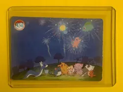 THE GANG MEW PIKACHU Pokemon Pocket Monsters Vintage Vending Prism Sticker Holo - Image 2