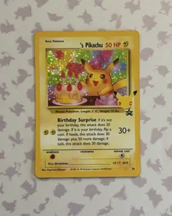 Pokemon TCG ______'s Pikachu 24/53 Celebrations Holo Birthday Pika, NM - Image 1