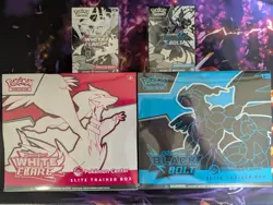 Pokemon Center Black Bolt & White Flare ETB Set and Booster Bundles - Image 1