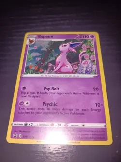 Pokemon TCG Espeon SWSH174 Black Star Promo Holo Card M/Nm Condition - Image 1