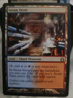 MTG Magic the Gathering Steam Vents Return to Ravnica Card - Image 1