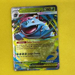 Mega Venusaur ex 003/132 Rare Holo Mega Evolution Pokemon Card NM - Image 1