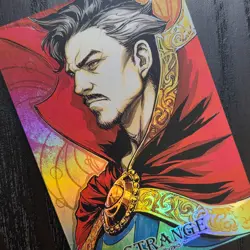 CARDDASS MASTERS Doctor Strange Sorcerer Supreme Marvel Foil TCG Card D28 - Image 4