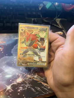 Pokemon TCG Journey Together Mint N's Zoroark EX Gold Hyper Rare Card 189/159 - Image 1