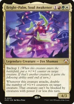 Bright-Palm, Soul Awakener #0001 MTG March of the Machine Commander Mythic NM - Image 1