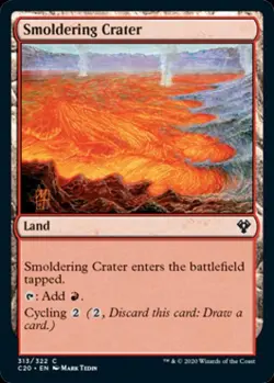 Smoldering Crater - Light Play MTG Commander 2020 Ikoria - Image 1
