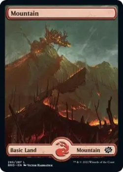 Mountain (285) - Full Art - Near Mint MTG The Brothers' War - Image 1