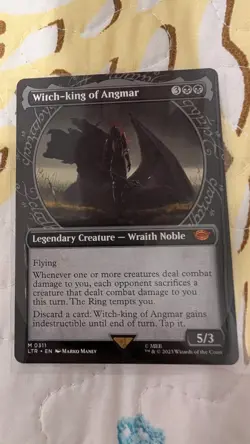 MTG Witch-king of Angmar Showcase Extended Art Borderless 0311 Magic Ring - Image 1
