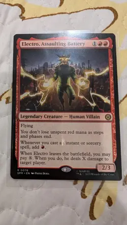 Magic the Gathering: Electro, Assaulting Battery SPM - MTG 0076 Spiderman - Image 1