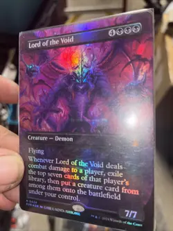 MTG English Lord of the Void (Anime Borderless) NM Foil Ravnica Remastered - Image 3