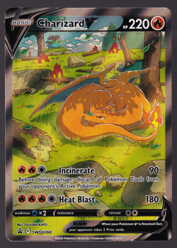 Charizard V SWSH260 Sword & Shield Black Star Promo Holo 2022 Pokemon Card NM - Image 1
