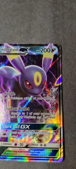 Pokemon Umbreon GX Sun & Moon Base Set 80/149 Rare Holo Card NM - Image 1