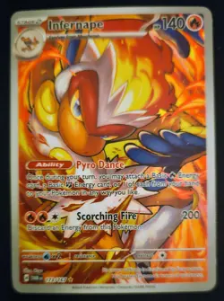 Pokemon Infernape 173/167 Sv06: Twilight Masquerade Holo NM - Image 1