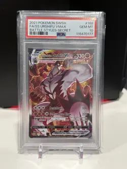Single Strike Urshifu VMAX Secret Rare Alt Art 168/163 PSA 10 Pokemon TCG - Image 1