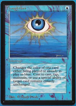 Thoughtlace Beta NM Blue Rare MAGIC THE GATHERING MTG CARD (ID# 477899) ABUGames - Image 1