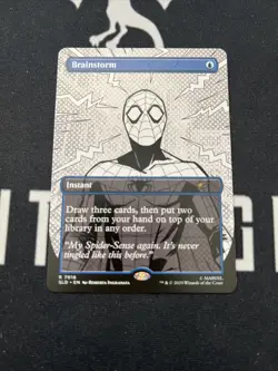 Secret Lair Black And White Sketch Brainstorm x1 Magic Cards MTG Spider-Man - Image 1