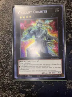 Yugioh Gallant Granite MP20-EN167 Secret Rare 1st Ed NM - Image 2