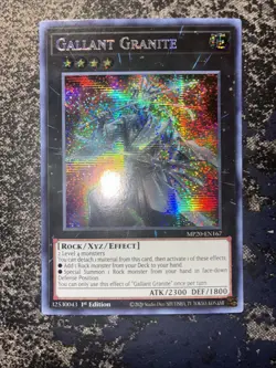Yugioh Gallant Granite MP20-EN167 Secret Rare 1st Ed NM - Image 5