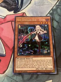 * SKY STRIKER ACE -RAYE * 1ST EDITION PRISMATIC SECRET MP19-EN259 (NM) YUGIOH! - Image 2