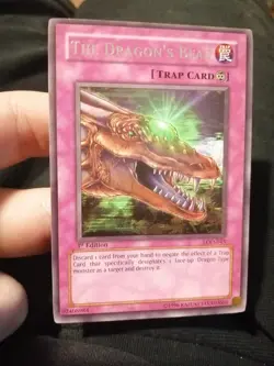 Yugioh The Dragon's Bead LOD-043 Rare 1st Ed Exc - Image 1