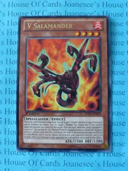 V Salamander JOTL-EN002 Silver Rare Yu-Gi-Oh Card 1st Edition New - Image 1
