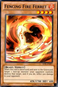 Fencing Fire Ferret JOTL-EN097 Common Yu-Gi-Oh Card (U) - Image 3