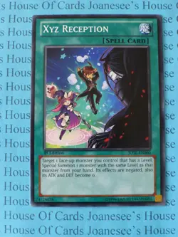 Xyz Reception JOTL-EN060 Common Yu-Gi-Oh Card 1st Edition New - Image 1