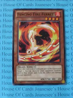 Fencing Fire Ferret JOTL-EN097 Common Yu-Gi-Oh Card 1st Edition New - Image 1
