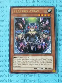 Traptrix Atrax JOTL-EN032 Silver Rare Yu-Gi-Oh Card 1st Edition New - Image 1