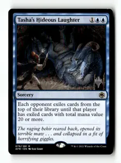 MTG | Tasha's Hideous Laughter | Promo | Regular | Moderately Played | English - Image 1