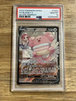GRADED PSA 10 2022 Pokemon SWSH FA/Blissy V Silver Tempest #TG22 - Image 1