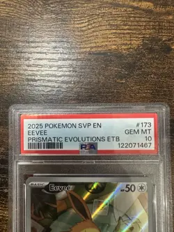 Pokemon Svp En-Sv Black Star Promo #173 Eevee Prismatic Evolutions Etb PSA 10 - Image 4