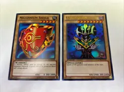 Yugioh - Millenium Shield LCYW-EN159 Super + Cosmo Queen EN160 ULTRA NM SET 1st - Image 1