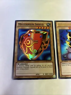 Yugioh - Millenium Shield LCYW-EN159 Super + Cosmo Queen EN160 ULTRA NM SET 1st - Image 2